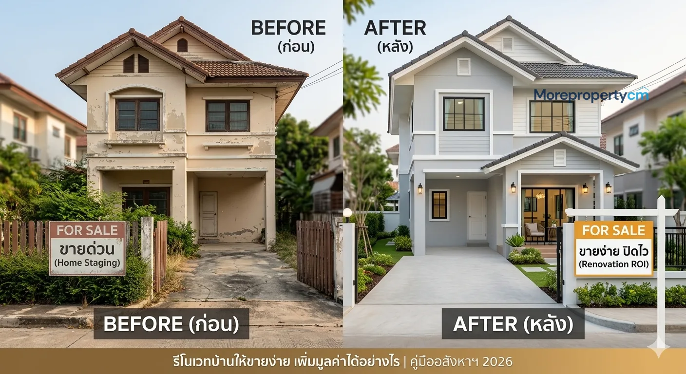 รีโนเวทบ้านอย่างไรให้ขายง่าย? 5 จุดสำคัญเพิ่มมูลค่าอสังหาฯ ได้ทันที