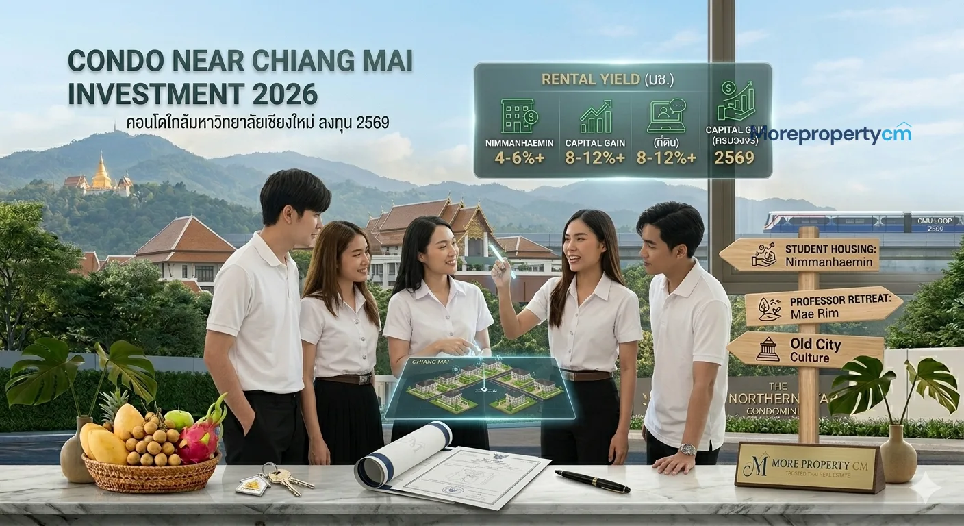 คอนโดเชียงใหม่ใกล้มหาวิทยาลัย น่าลงทุนไหม? วิเคราะห์ครบ 2569