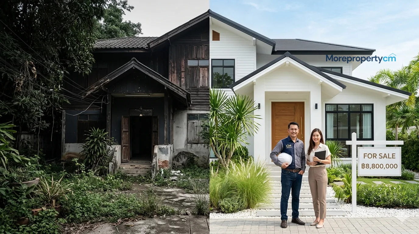 รีโนเวทบ้านมือสองเชียงใหม่เพื่อขาย คุ้มค่าไหม วิธีทำให้กำไรสูงสุด