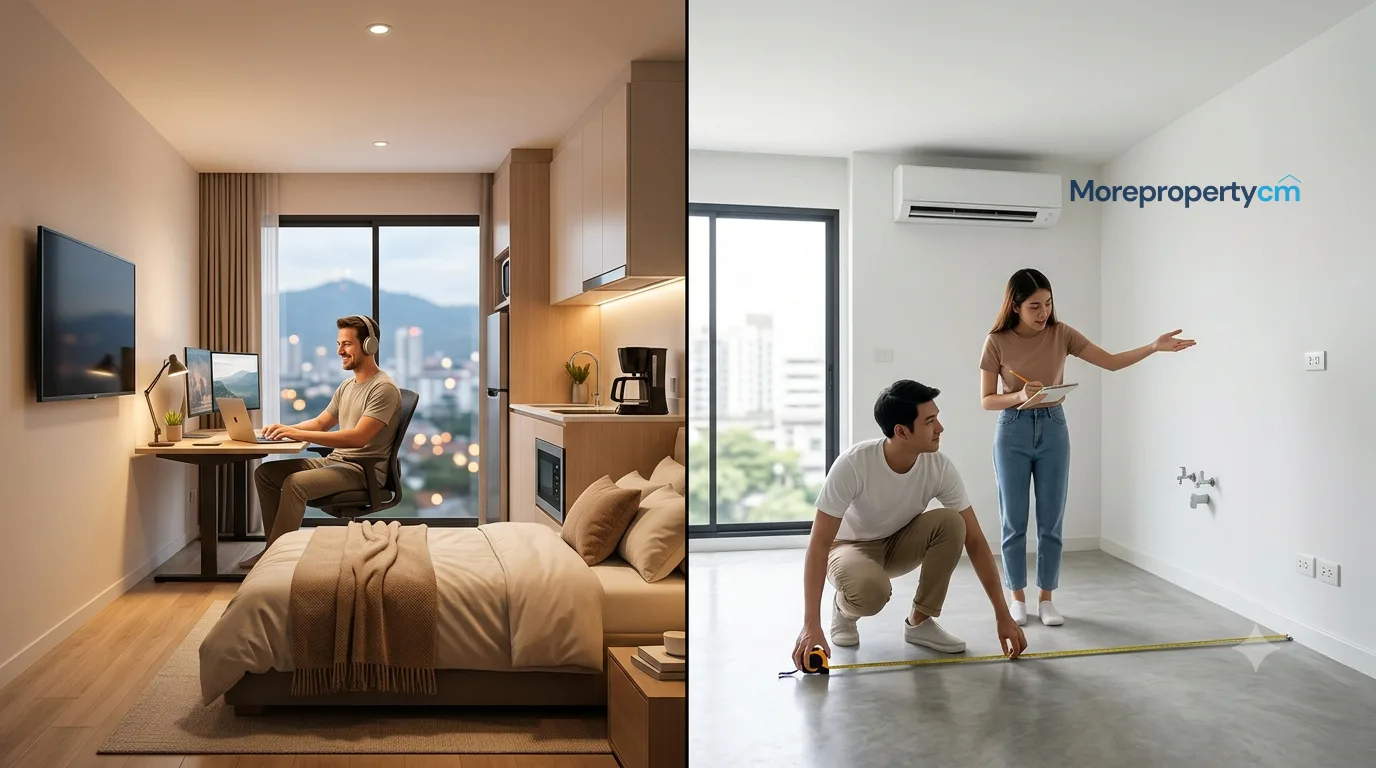 คอนโดเชียงใหม่แบบ Furnished vs Unfurnished เลือกแบบไหนให้คุ้มค่ากว่าสำหรับการลงทุน
