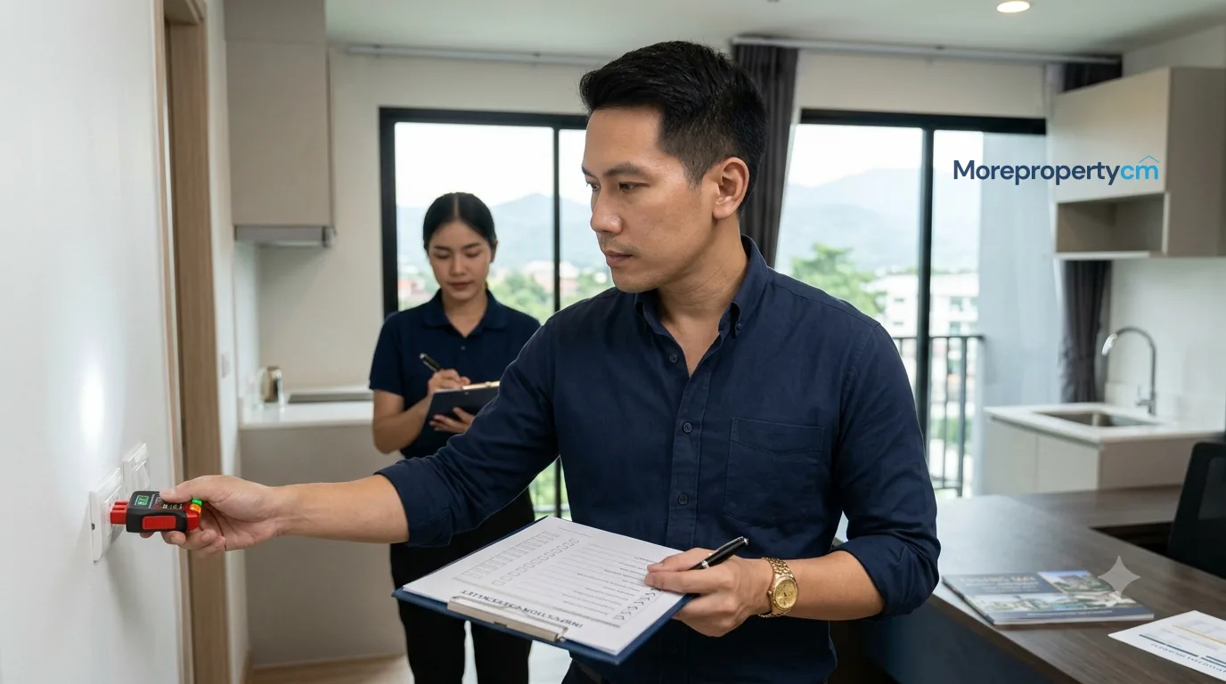 การตรวจรับคอนโดใหม่เชียงใหม่ก่อนโอน Checklist ที่ต้องใช้ทุกครั้ง