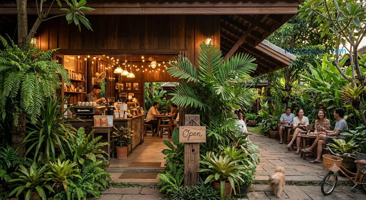 อสังหาเชียงใหม่สำหรับธุรกิจ F&B ร้านกาแฟและร้านอาหารที่ตั้งในที่พักอาศัย