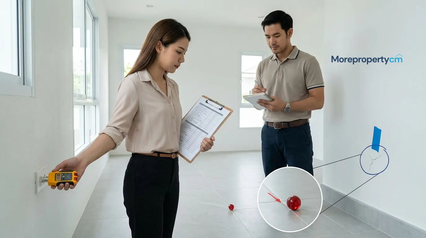 การตรวจรับบ้านสร้างใหม่ในเชียงใหม่ก่อนโอน เช็กลิสต์ครบและข้อผิดพลาดที่พบบ่อย
