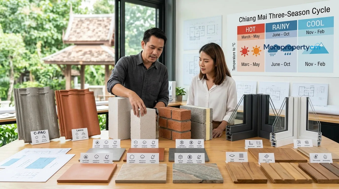 การเลือกวัสดุก่อสร้างและตกแต่งสำหรับบ้านเชียงใหม่ ทนทาน คุ้มค่า และเหมาะภูมิอากาศ