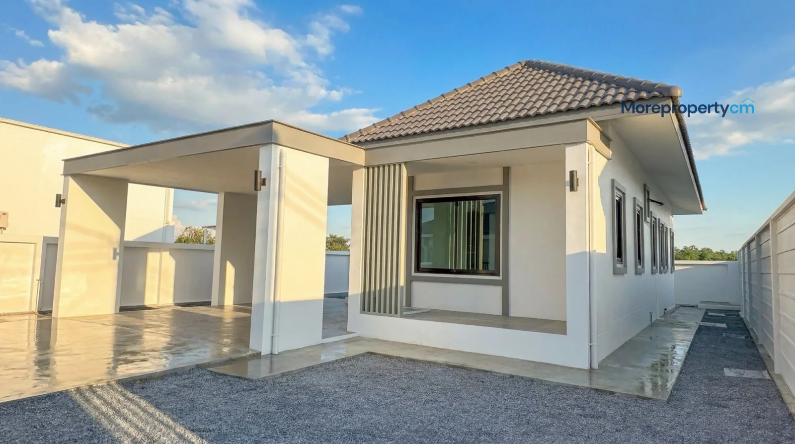 บ้านเดี่ยวสร้างใหม่ สไตล์โมเดิร์น เนื้อที่กว้าง 75 ตร.ว. โซนสารภี - 2