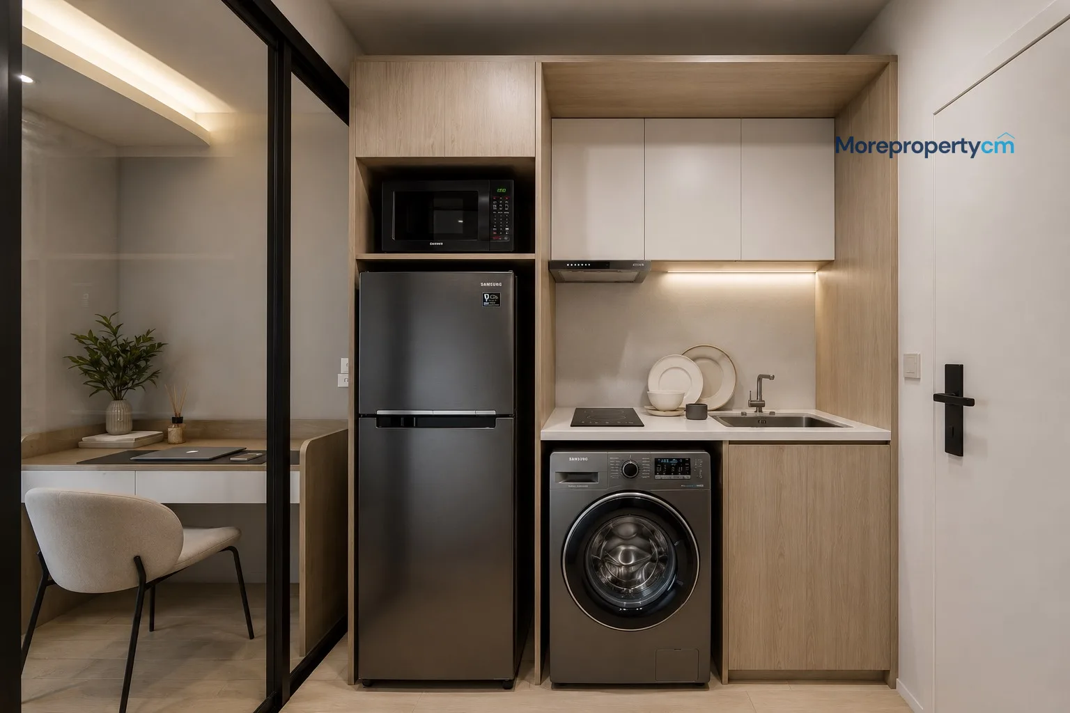 ขายริมน้ำแมนชั่น คอนโด รีโนเวทใหม่ – 1 นอน ชั้น 4 ใกล้ มช. และนิมมาน - 4