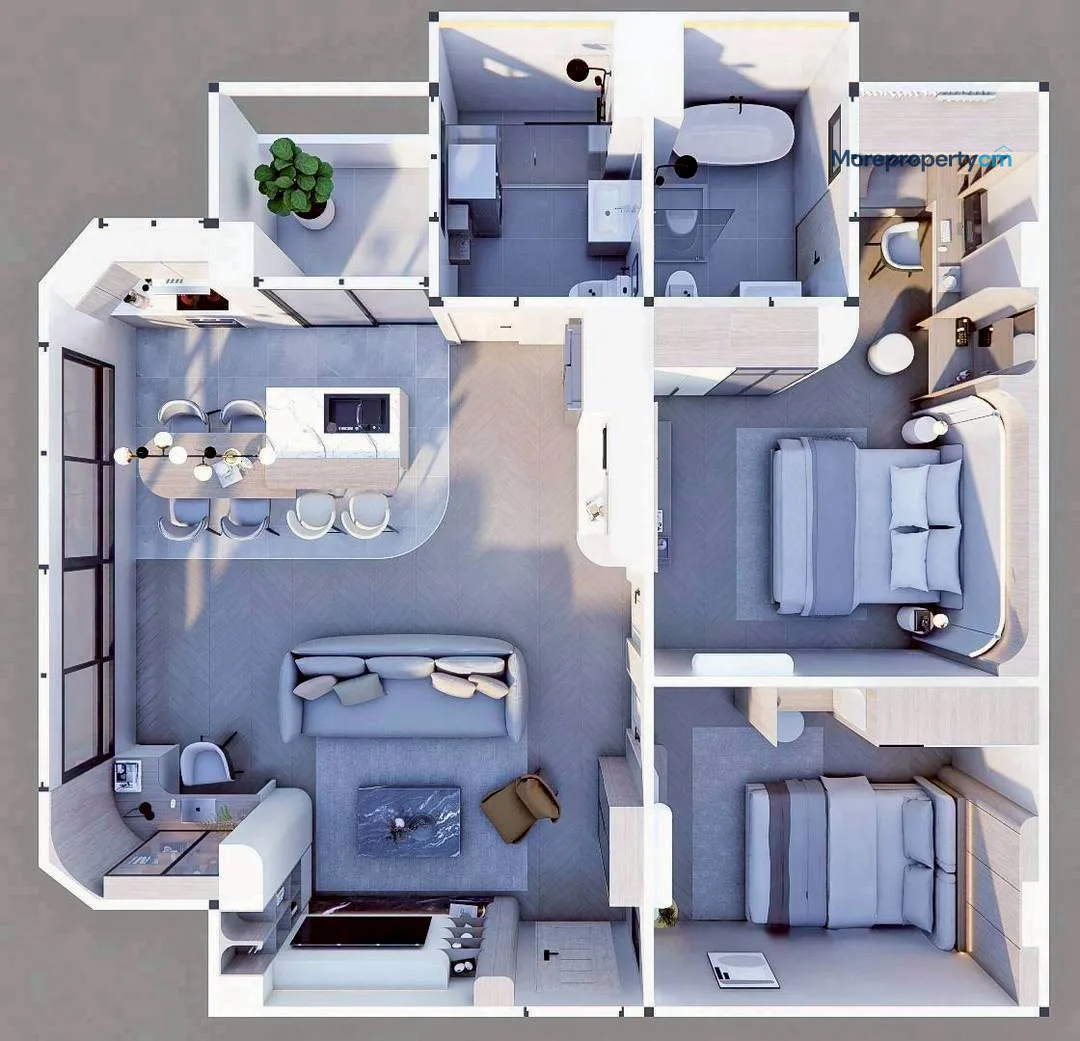 ขายคอนโด ศรีธนาคอนโด 2 (Srithana Condo 2) – ห้องมุมไซส์ใหญ่ 2 นอน 2 น้ำ ชั้น 8 วิวดอยสุเทพแบบพาโนรามา - 20