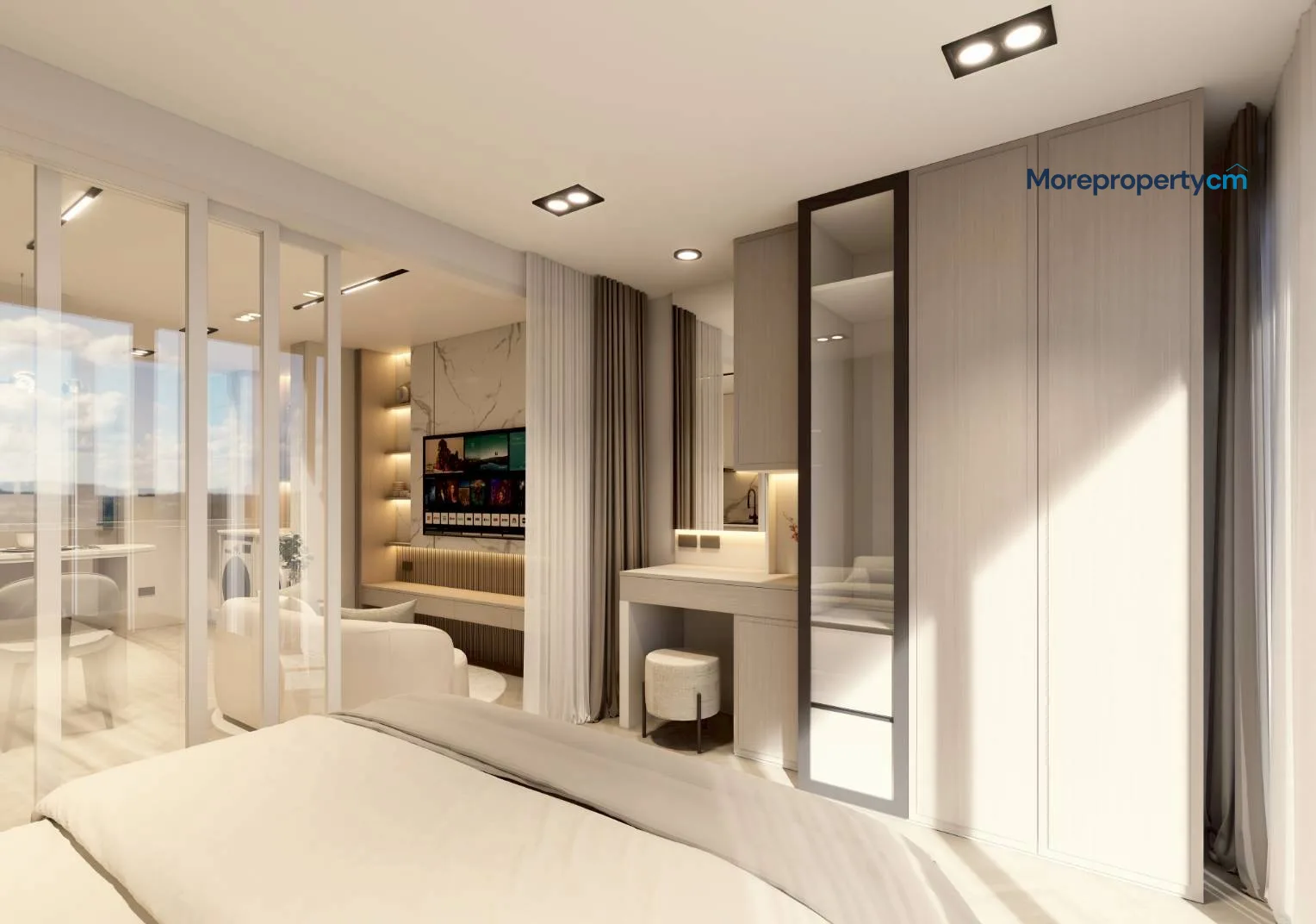 ขายคอนโด ชมดอย ตึกเหลี่ยม (Chomdoi Condo) – ห้องชั้นสูง ชั้น 9 วิวดอยสุเทพสวย รีโนเวทสไตล์โมเดิร์น โฮมมี่ - 6