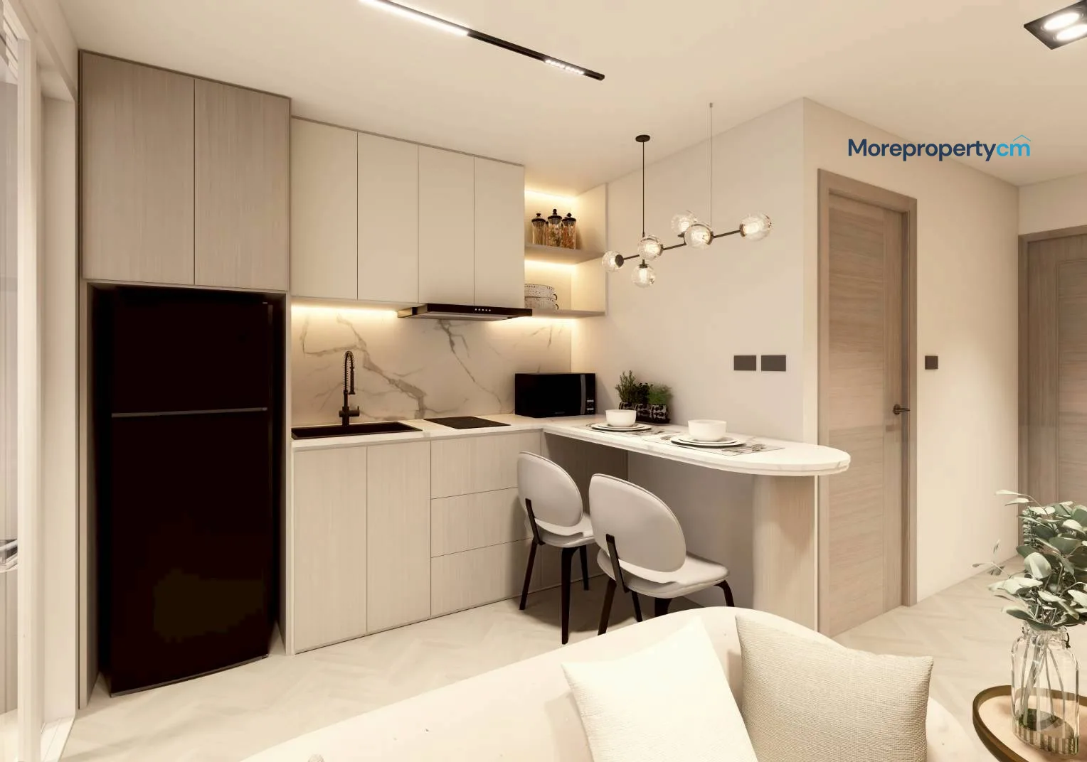 ขายคอนโด ชมดอย ตึกเหลี่ยม (Chomdoi Condo) – ห้องชั้นสูง ชั้น 9 วิวดอยสุเทพสวย รีโนเวทสไตล์โมเดิร์น โฮมมี่ - 16