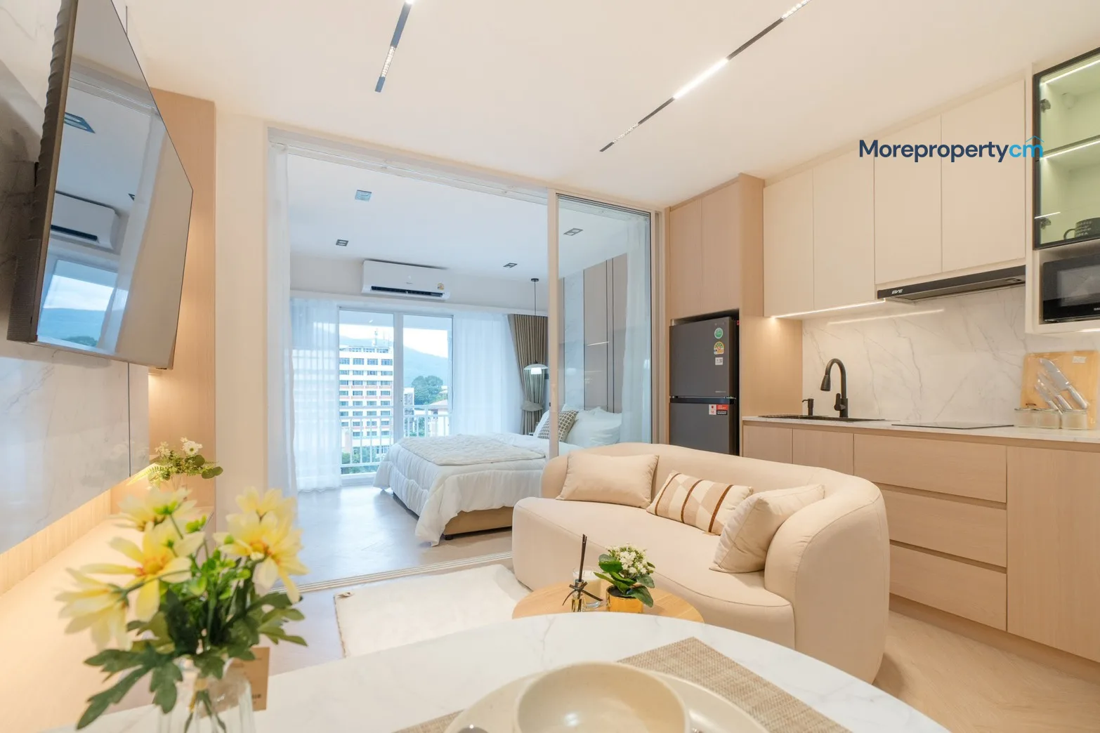 ขายคอนโด ชมดอย ตึกเหลี่ยม (Chomdoi Condo) – ห้องชั้นสูง ชั้น 9 วิวดอยสุเทพสวย รีโนเวทสไตล์โมเดิร์น โฮมมี่ - 11