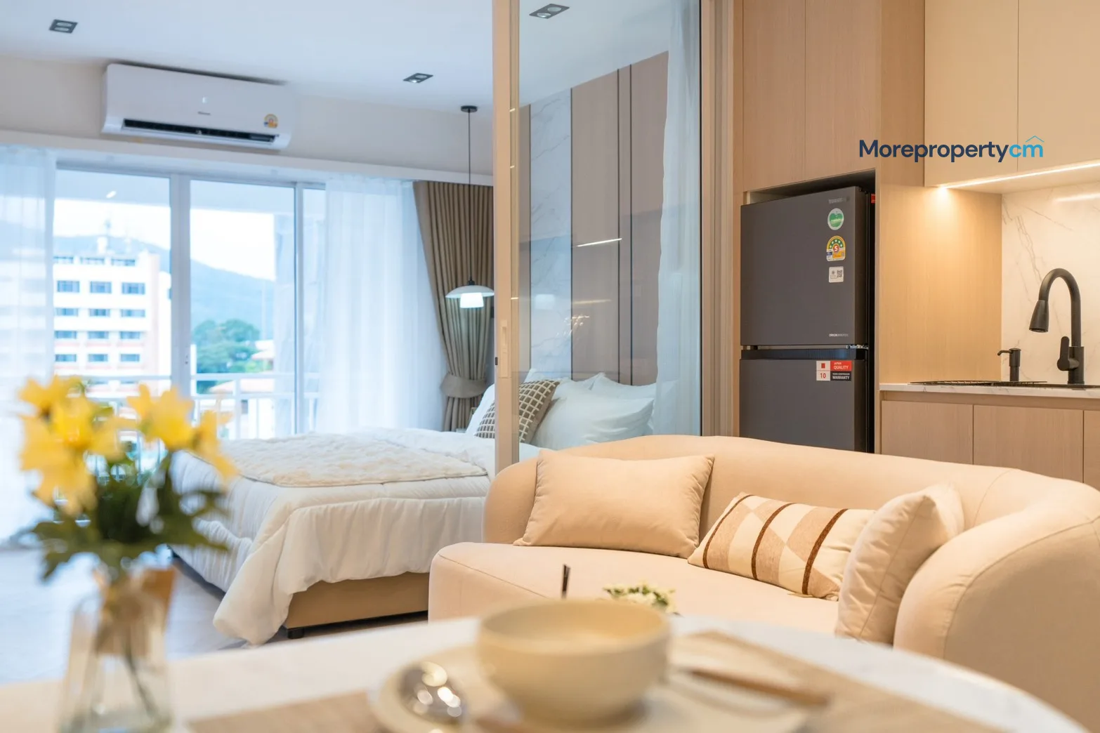 ขายคอนโด ชมดอย ตึกเหลี่ยม (Chomdoi Condo) – ห้องชั้นสูง ชั้น 9 วิวดอยสุเทพสวย รีโนเวทสไตล์โมเดิร์น โฮมมี่ - 10
