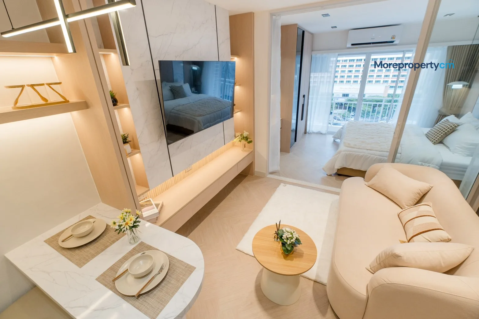 ขายคอนโด ชมดอย ตึกเหลี่ยม (Chomdoi Condo) – ห้องชั้นสูง ชั้น 9 วิวดอยสุเทพสวย รีโนเวทสไตล์โมเดิร์น โฮมมี่ - 12