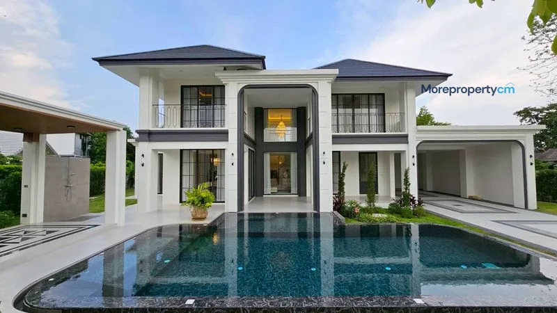 ขายบ้านพูลวิลล่าสร้างใหม่เอี่ยม – อำเภอสารภี บ้านหรูหลังใหญ่ พื้นที่กว้างขวาง เงียบสงบ เป็นส่วนตัว