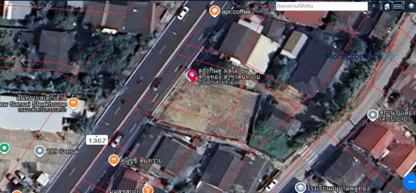ขายที่ดินทำเลทองสันทราย ถมแล้ว รูปแปลงสวย – เนื้อที่ 1 งาน 12 ตร.ว. ใกล้โฮมโปรสันทราย และ Meta Mall