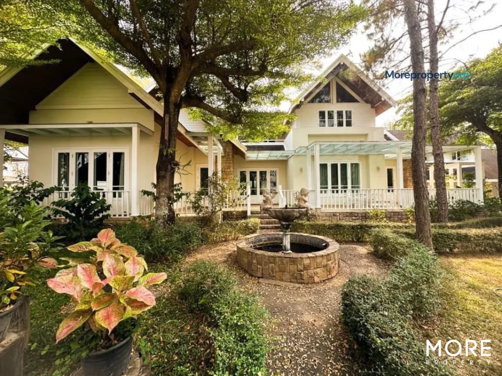 ขายบ้านเดี่ยว 2 ชั้น ม.วังตาล หางดง คฤหาสน์หรูไม้สักทองทั้งหลังพร้อมสระว่ายน้ำส่วนตัว