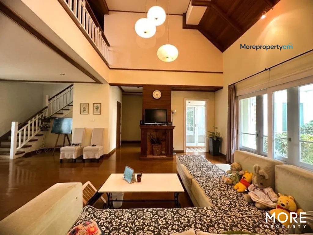 ขายบ้านเดี่ยว 2 ชั้น ม.วังตาล หางดง คฤหาสน์หรูไม้สักทองทั้งหลังพร้อมสระว่ายน้ำส่วนตัว - 4
