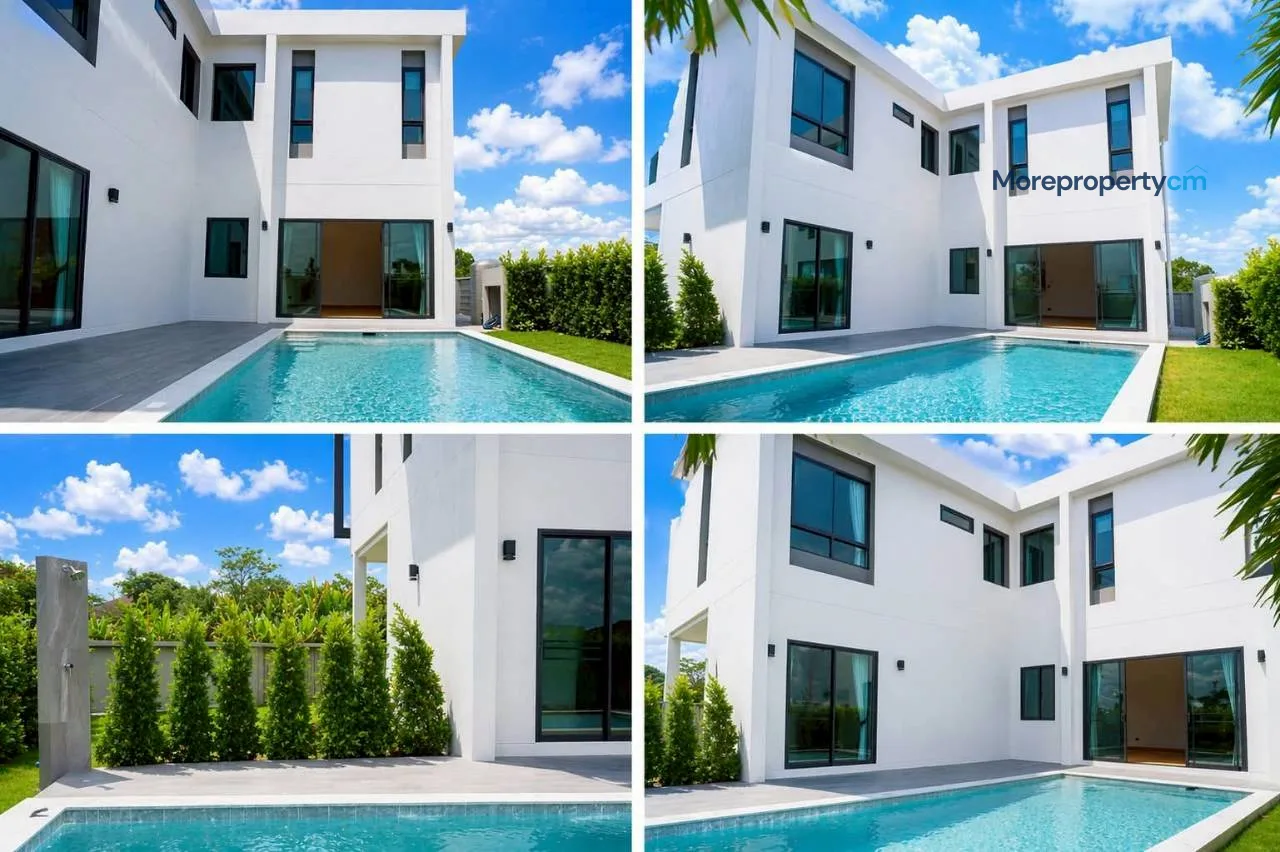 ขายบ้านเดี่ยว Luxury พูลวิลล่าสร้างใหม่มือหนึ่ง โครงการ Sundee Garden Ville หางดง - 3