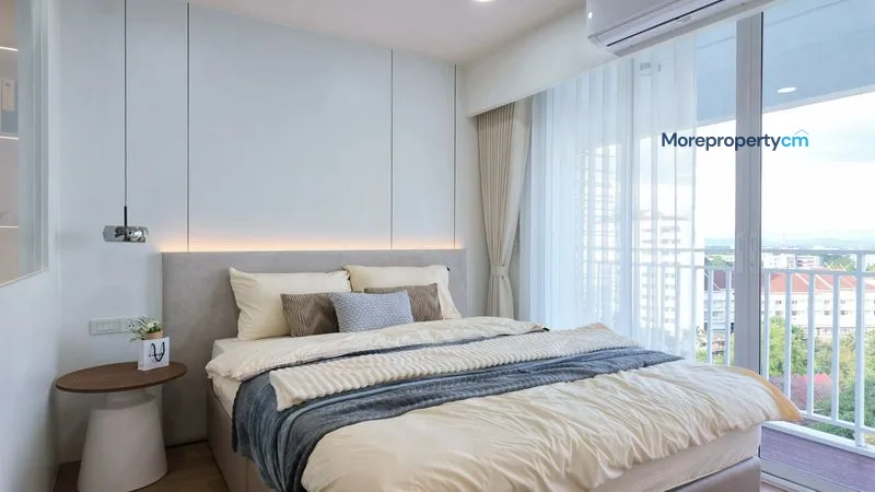 ขาย ชมดอย คอนโด ตึกเหลี่ยม 1 ห้องนอน 35 ตร.ม. ชั้น 10 วิวเมือง ใกล้ มช.-นิมมาน [ID: 1422CS]