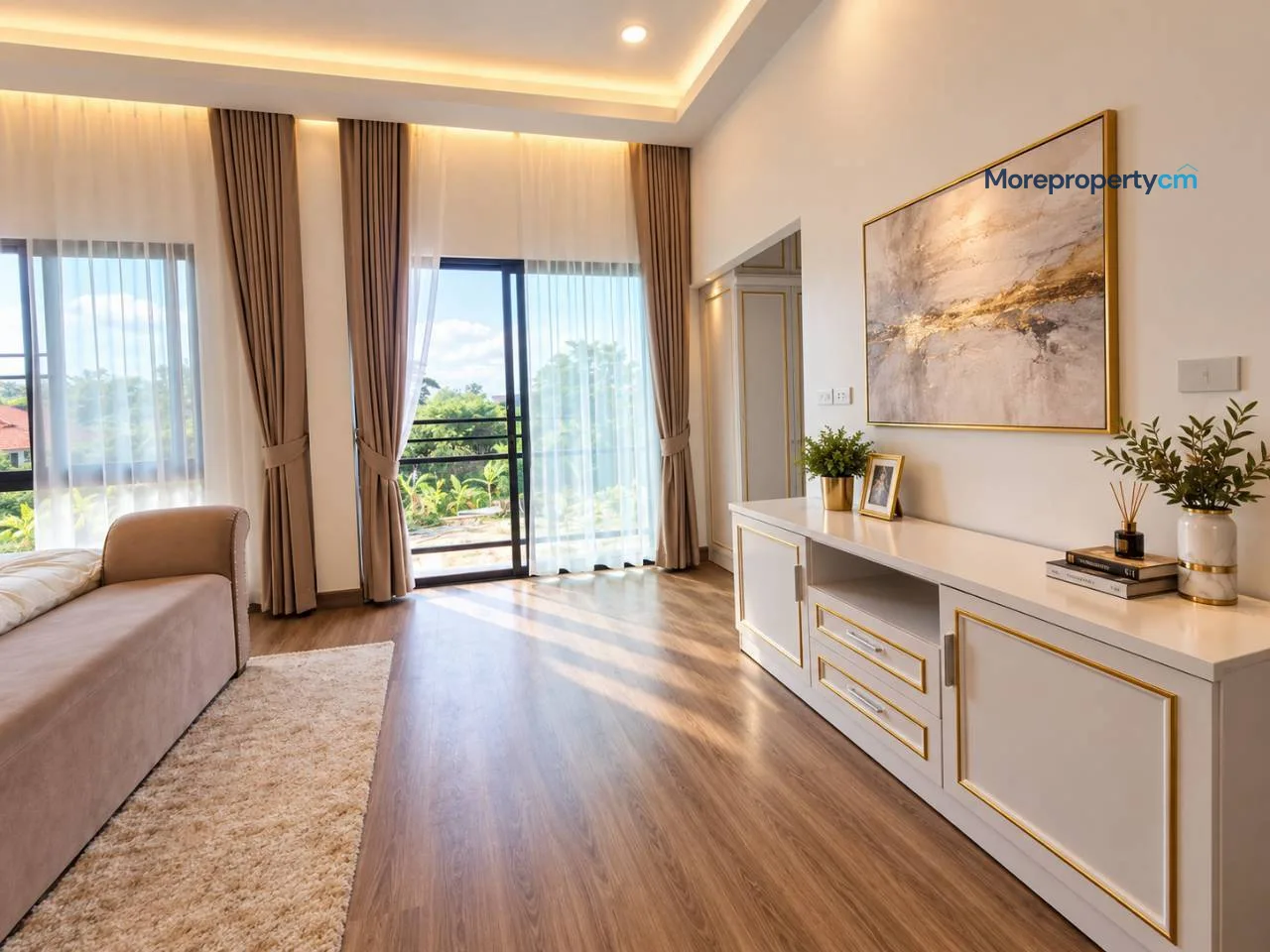ให้เช่า บ้านในหมู่บ้าน ธารธารา หางดง บ้านสวย สไตล์โมเดิร์น - 7