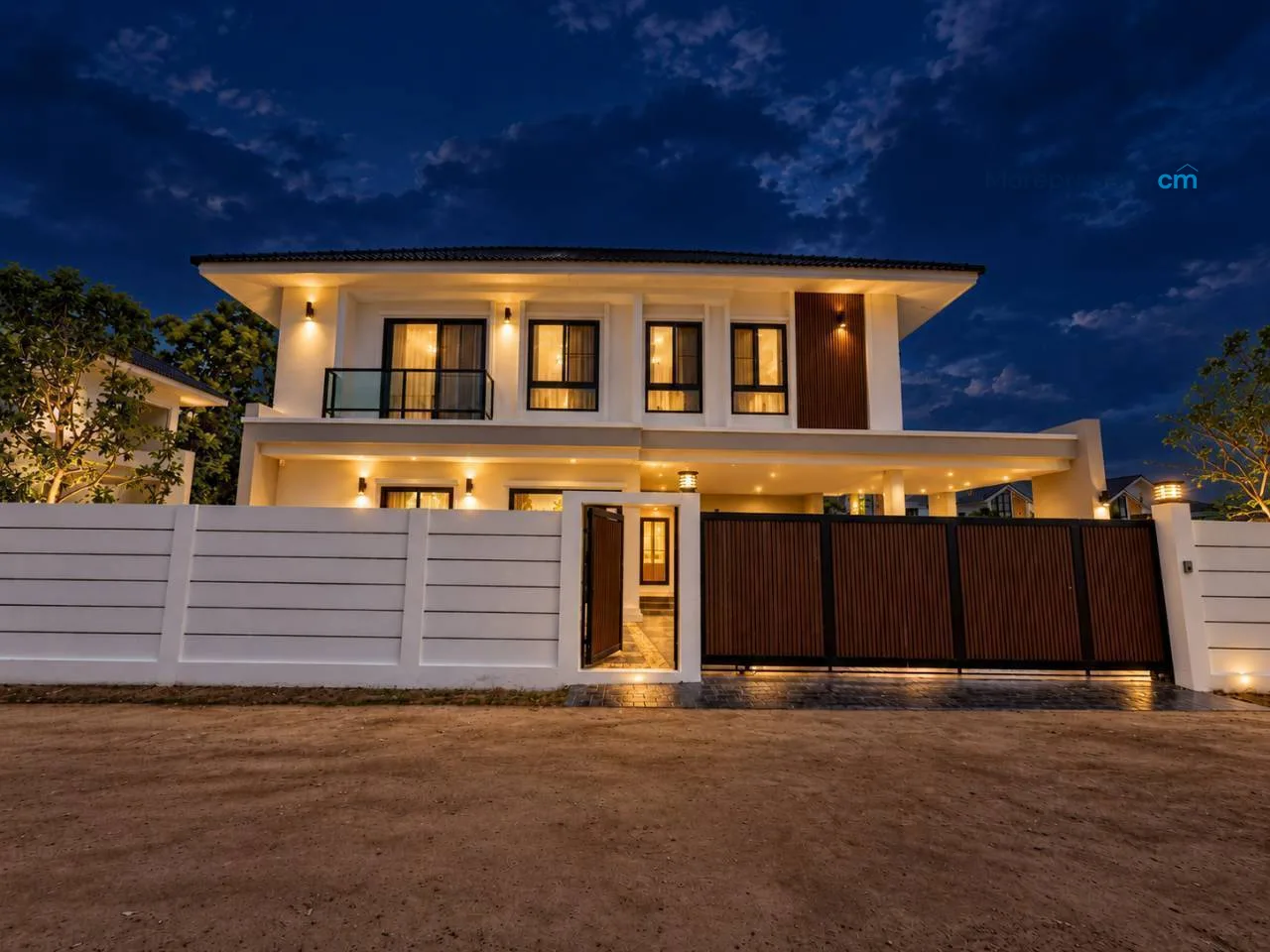 ให้เช่า บ้านในหมู่บ้าน ธารธารา หางดง บ้านสวย สไตล์โมเดิร์น - 2