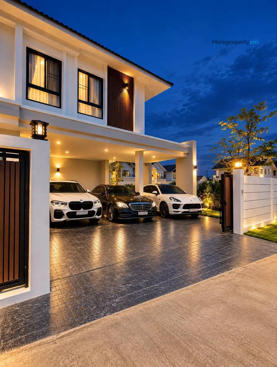 ให้เช่า บ้านในหมู่บ้าน ธารธารา หางดง บ้านสวย สไตล์โมเดิร์น - 3