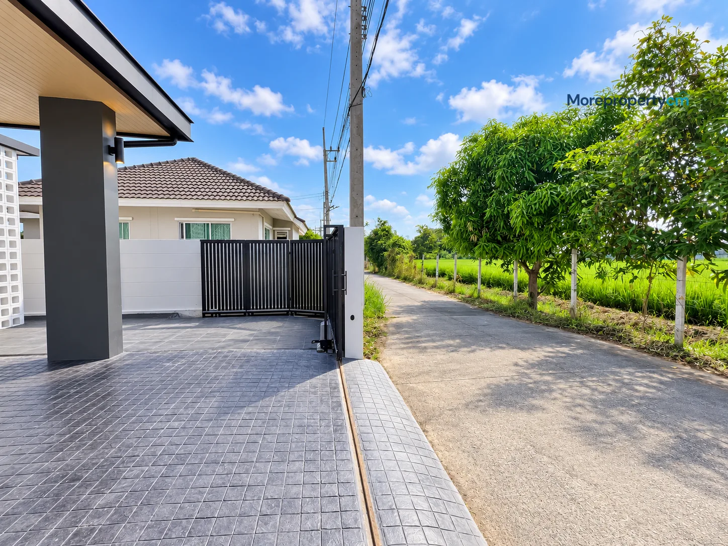 ให้เช่าบ้านเดี่ยว 2 ชั้น สไตล์โมเดิร์น วิวทุ่งนา หางดง - 24