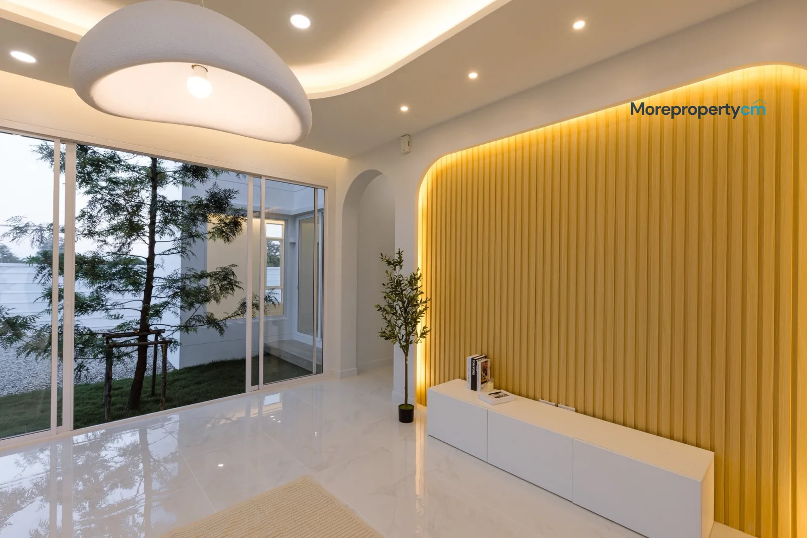 ขายบ้านเดี่ยวสร้างใหม่ สไตล์ Modern-Minimal สารภี ฟังก์ชันครบ มีสวนกลางบ้าน ใกล้ รร.นานาชาติลานนา (ID:735HS) - 3