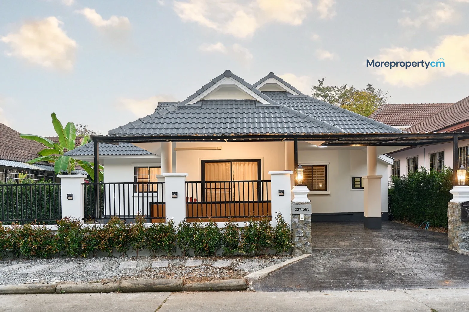 Newly Renovated Single-Storey House for Sale at Baan Wang Tan, Hang Dong – Fully Furnished &amp; Ready to Move In (ID:734HS)